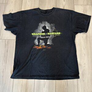 Call Of Duty The Weapons Of Our Warfare Black 2010 T-Shirt XL MW2